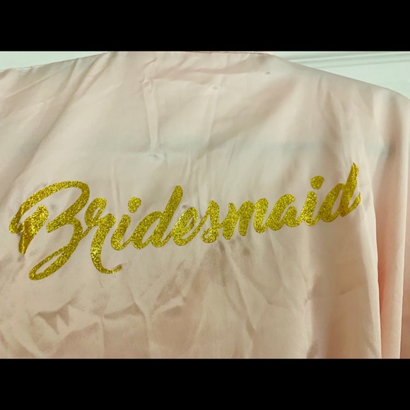 Pink Bridesmaid Robe - Picture 3 of 5
